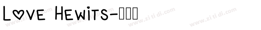 Love Hewits字体转换